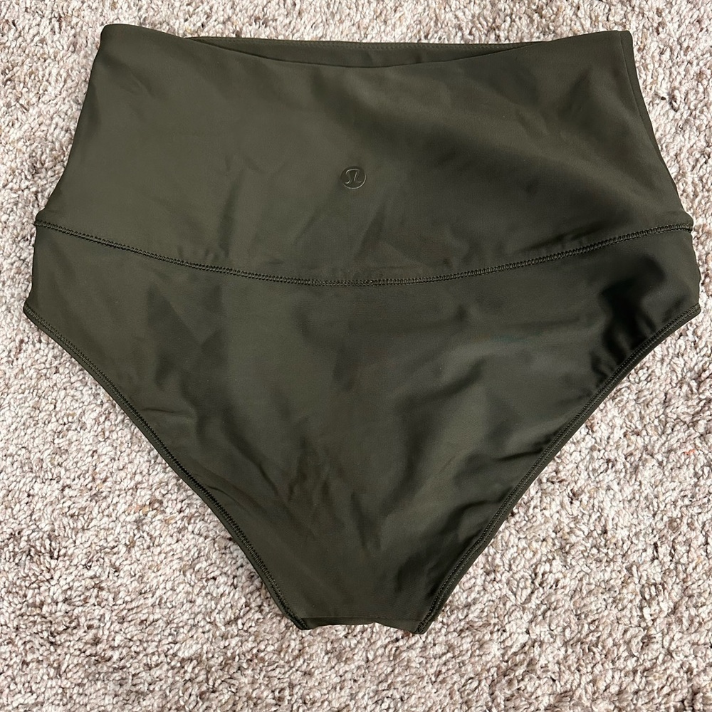 Lululemon Vitalize High Rise Bottom - Dark Olive